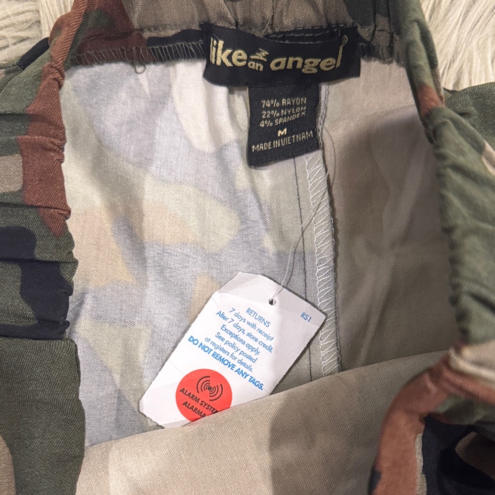 Like an Angel Camouflage Lace-Up Mini Skort - Picture 3 of 4